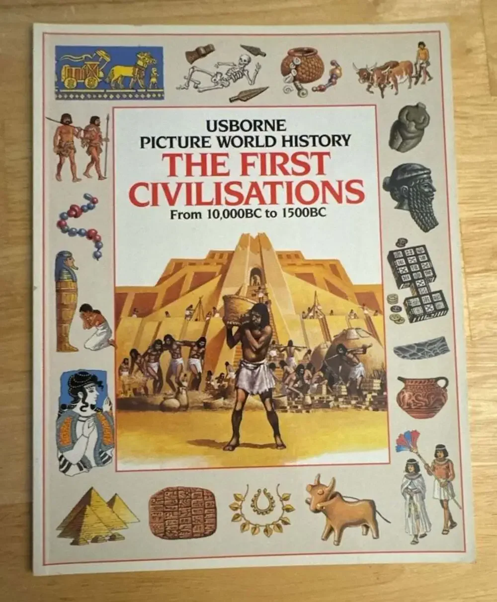 Set of 3 Usborne Picture World History Books: First Civilisations, Empires & Bar